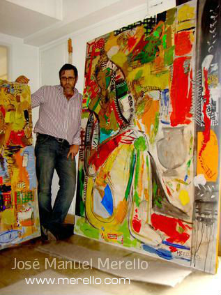 José Manuel Merello-  Big paintings. Contemporary Art. Art Contemporain.