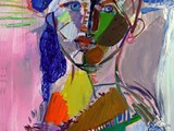 contemporary-modern-art-world-artists.jose-manuel-merello.-blue eyes (73 x 54 cm) mix media on canva