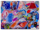 contemporary-modern-art-world-artists.jose-manuel-merello.-mujer-de-porcelana-azul-(81x100-cm)-mix-media-on-canvas