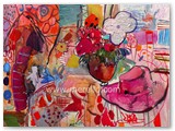 contemporary-modern-art-world-artists.jose-manuel-merello-(54x73-cm).-pamela-rosa-y-florero--mixta-lienzo