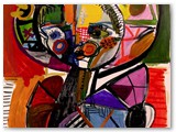 contemporary-modern-art-world-artists.jose-manuel-merello-nina-con-pamela-de-colores.-watercolor-and-acrylic-on-pape.