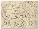 contemporary-modern-art-world-artists.jose-manuel-merello-nudes,-nudes.-grafito-sobre-papel.