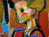 european-artists-painters.-art-europe-modern-painting.jose-manuel-merello.-la-nina-de-la-cibeles-(73-x-54-cm)-mix-media-on-canvas