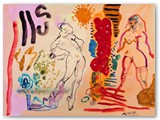 expressionismus-kunst-malerei-jose-manuel-merello.-mujeres-(65-x-50-cm)-mix-media-on-paper