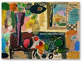expressionismus-kunst-malerei-merello.-florero-con-frutas-y-ventana-(54x73-cm)-mixta-tabla