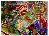 expressionismus-kunst-malerei-merello.-mujer-con-racimo-de-uvas-(81x100-cm)-mix-media-on-canvas