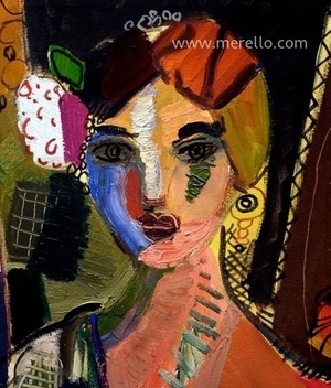 European-artists-painting-painters-Jose Manuel Merello.-Espanola (73 x 54 cm) .jpg